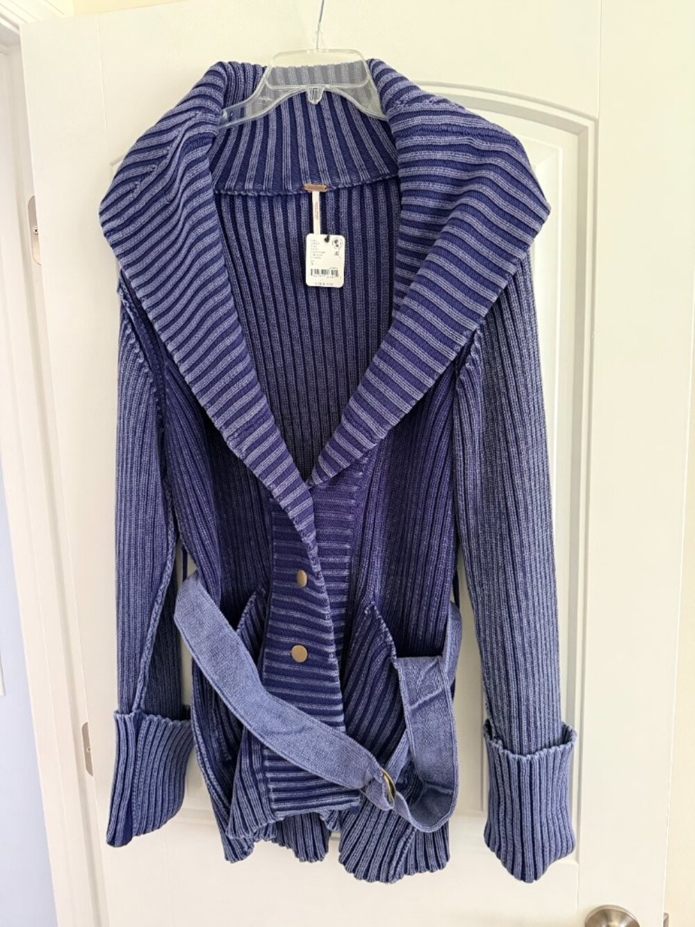 Brand New Free People Navy/Blue Cardigan - Size Small - NWT - Picture 5 of 12